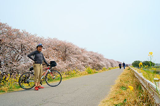 アクションカム『FDR-X3000R』で撮る『春の荒川サイクリングロード お花見サイクリング』