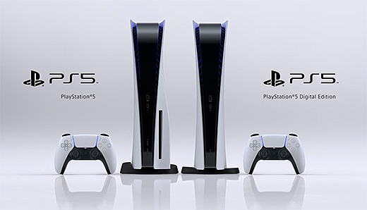 PS5の本体デザイン公開！ディスクドライブ搭載のスタンダートモデルと 