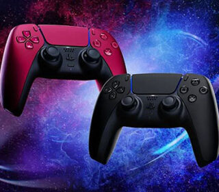 【PS5】DualSense ワイヤレスコントローラーに新色『コズミック レッド』と『ミッドナイト ブラック』登場!先行予約開始!