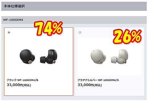 ソニーストアにてWF-1000XM4 プラチナシルバーが即納へ - ソニーの新 ...