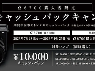 【締切間近】『α6700』購入者限定！対象レンズ1万円キャッシュバックキャンペーンは9月25日まで！ α6700にお勧めのレンズをご紹介