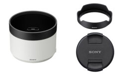 「SEL400800G」「SEL16F18G」専用レンズフードとフィルター径105㎜のレンズフロントキャップが新登場！　7月11日より受注開始