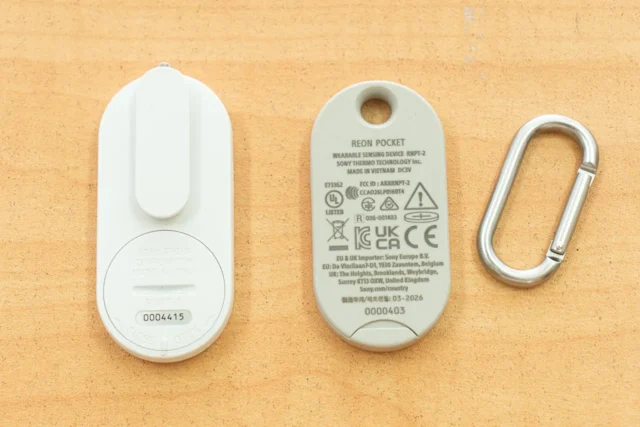REON POCKET TAG 2がソニーストアで長納期に 小型化＆カラビナ対応の