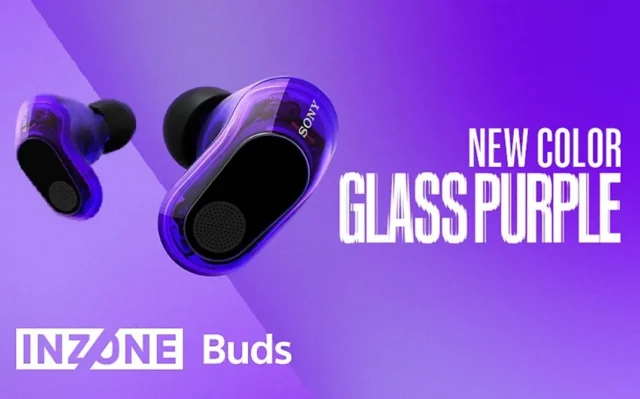 ソニー INZONE Buds 新色グラスパープルの製品画像