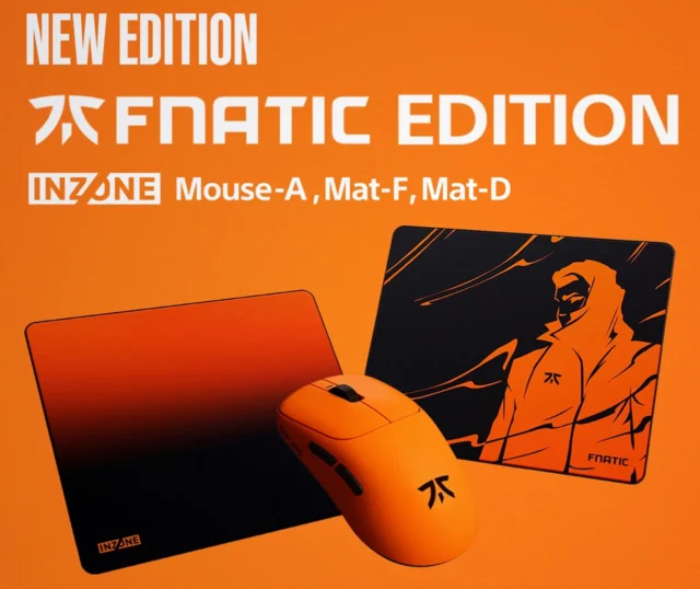 INZONE × Fnatic コラボモデルのゲーミングマウスとマウスパッド