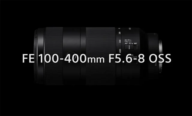 ソニー新レンズ「FE 100-400mm F5.6-8 OSS(SEL100400)」約654gの小型軽量100-400mm超望遠ズームレンズ
