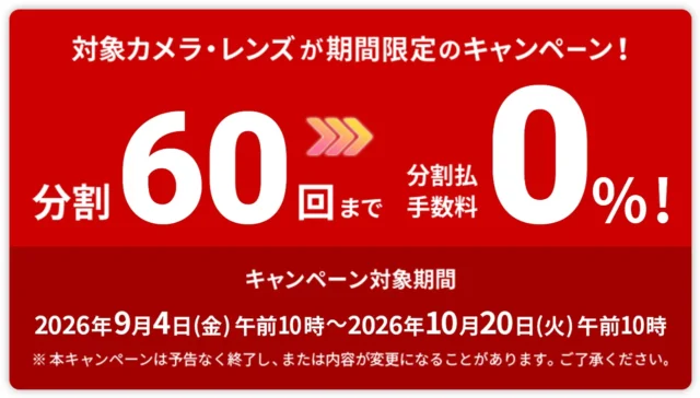 ソニーストアの60回分割手数料0％キャンペーンで対象となるソニーαシリーズ